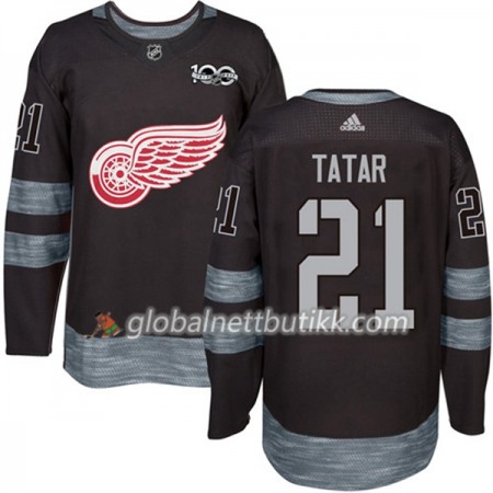Detroit Red Wings Hockeydrakt Tomas Tatar 21 1917-2017 100th Anniversary Svart Adidas Authentic - Herre